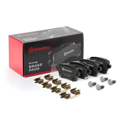 Imagem de BREMBO P 23 190 Jogo de pastilhas para travão disco com avisador sonoro desgaste parafusos pinça acessórios