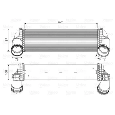 Imagem de VALEO 818562 Intercooler sem válvula de recirculação dos gases escape