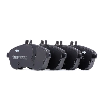 Imagem de BOSCH 0 986 494 667 Jogo de pastilhas para travão disco Baixo teor metálico com chapa anti ruído, parafusos mola, acessórios