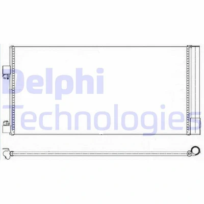 Imagem de DELPHI TSP0225638 Condensador com secador 16 10 690 RENAULT: LAGUNA 2 Grandtour, 3 Grandtour