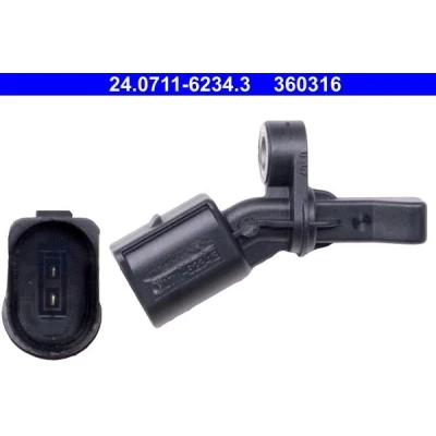 Imagem de ATE 24.0711 6234.3 Sensor de ABS sem cabo SEAT: Ibiza 4 Sportcoupe, 3, 4, VOLKSWAGEN: Polo V Hatchback, IV Hatchback