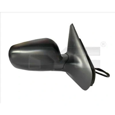 Imagem de espelho retrovisor Tyc 337 0297 à direita preto para regulação eléctrica dos espelhos, convexo, tom azul, aquecível, caixa do grande