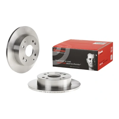 Imagem de BREMBO 08.5803.10 Disco de travão 260 10 4 cheio com parafusos HONDA: ACCORD 4, CIVIC 6 Aerodeck, Fastback