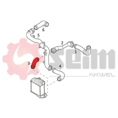Imagem de SEIM 981947 Mangueira Para o Turbocompressor VOLKSWAGEN: Golf 4, 4 Variant, SEAT: Leon I Hatchback, Toledo 2 Limousine, AUDI: A3 Hatchback