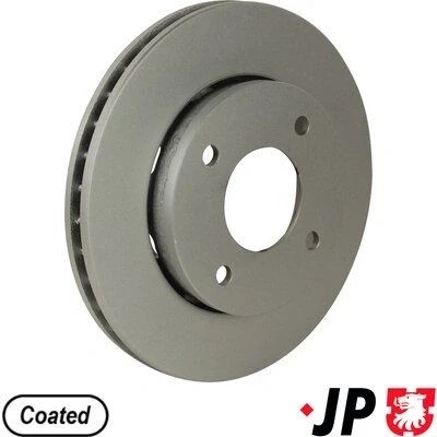 Imagem de JP GROUP 3963100800 Disco de travão Eixo dianteiro 256 24 4 ventilado revestido MITSUBISHI: COLT 6, SMART: Forfour I