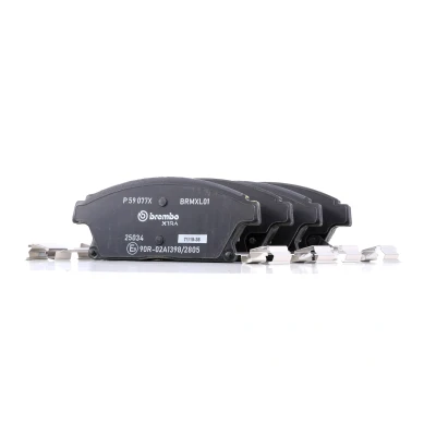 Imagem de BREMBO P 59 077X Jogo de pastilhas para travão disco com avisador sonoro desgaste chapa anti ruído acessórios OPEL: Mokka / X
