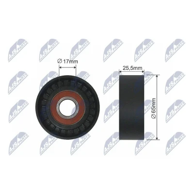 Imagem de NTY RNK CT 000 Polia Tensora sem suporte PEUGEOT: 307 Hatchback, Carrinha, SW, CITROËN: C3 I II