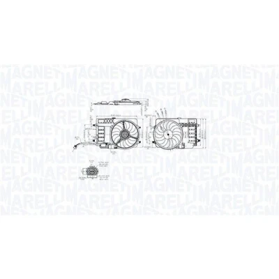 Imagem de MAGNETI MARELLI 069422859010 Ventilador de Radiador 398mm 12V 192W MINI: Hatchback