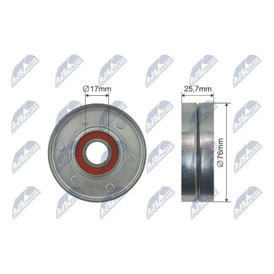 Imagem de NTY RNK VW 011 Polia de Desvio AUDI: A4 B6 Sedan, B5 Avant, Avant