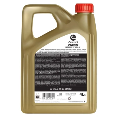 Imagem de Castrol Power 1 Ultimate 4T 10W 40 4l Óleo do motor 15FFA2