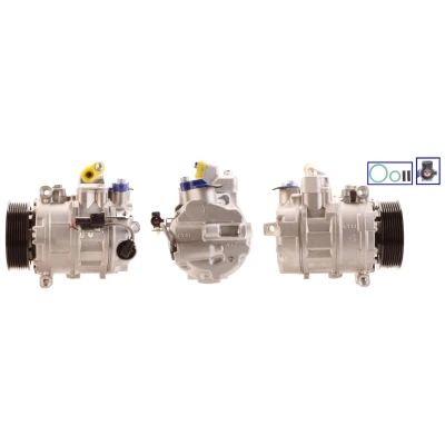 Imagem de LUCAS ACP505 Compressor PAG 46 R134a com juntas LAND ROVER: Discovery 3
