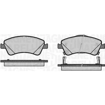 Imagem de MAGNETI MARELLI 363916060665 Jogo de pastilhas para travão disco com avisador sonoro desgaste TOYOTA: Auris Hatchback, Carrinha