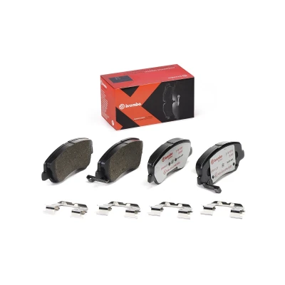 Imagem de BREMBO P 18 025X Jogo de pastilhas para travão disco com avisador sonoro desgaste acessórios KIA: RIO 3, 4, 3 Stufenheck