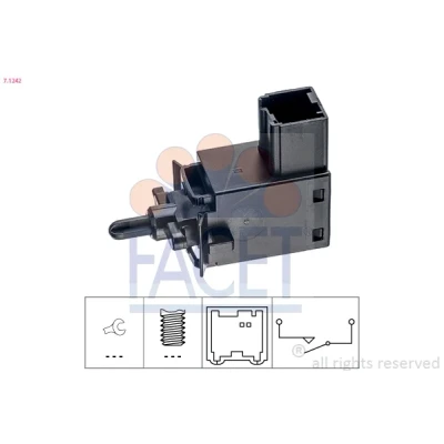 Imagem de FACET 7.1242 Interruptor, comando da embraiagem (regulador velocidade) Made in Italy OE Equivalent