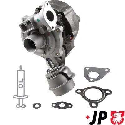 Imagem de JP GROUP 3317400200 Turbocompressor accionado pelos gases de escape incl. Kit juntas FIAT: Doblo I Cargo, Strada Pick up