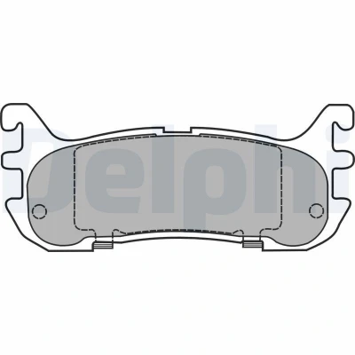 Imagem de DELPHI LP1452 Jogo de pastilhas para travão disco com avisador sonoro desgaste chapa anti ruído sem acessórios MAZDA: MX 5 2, I