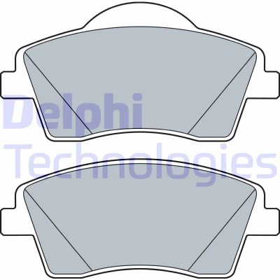Imagem de DELPHI LP3528 Jogo de pastilhas para travão disco não preparado indicador aviso desgaste com chapa anti ruído acessórios VOLVO: XC40