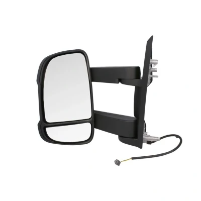 Imagem de espelho retrovisor Magneti Marelli 350315027720 esquerda preto rugoso manual braço do comprido, convexo para veículo com volante à