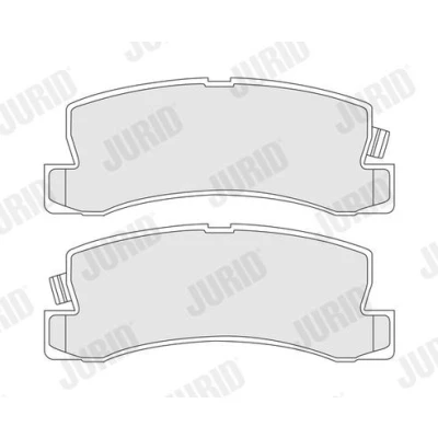 Imagem de JURID 572188J Jogo de pastilhas para travão disco com avisador sonoro desgaste sem acessórios TOYOTA: Corolla V Coupe, VIII Liftback