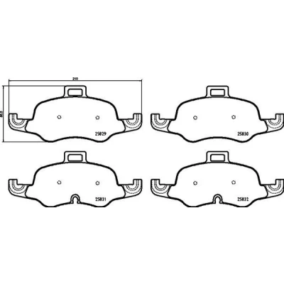 Imagem de BREMBO P 85 160 Jogo de pastilhas para travão disco PRIME LINE Ring preparado indicador aviso desgaste sem acessórios AUDI: TT Coupe