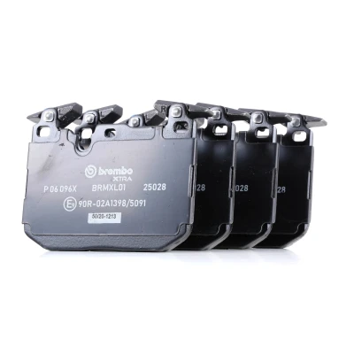 Imagem de BREMBO P 06 096X Jogo de pastilhas para travão disco preparado indicador aviso desgaste sem acessórios, com pesos equilíbrio