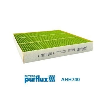Imagem de PURFLUX AHH740 Filtro, ar do habitáculo Filtro de partículas (HEPA) 210mm 225mm 30mm HYUNDAI: Ioniq 5, Tucson, Santa Fé IV, KIA: Niro II