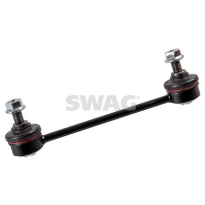 Imagem de SWAG 90 93 1765 barra / escora, estabilizadora Eixo traseiro esquerdo, direito 170 M10 x 1,25 com porca autoblocante Aço preto