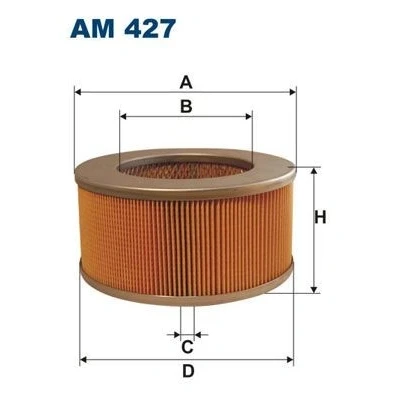 Imagem de FILTRON AM 427 Filtro de ar 96 200 Cartucho filtrante MAZDA: Série E Van
