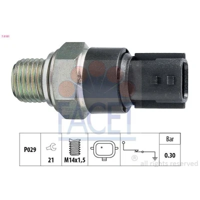 Imagem de FACET 7.0181 Sensor Pressão do Óleo M14x1,5 0,3bar Made in Italy OE Equivalent RENAULT: MEGANE 2 Kombi, CLIO 2, Scénic 1