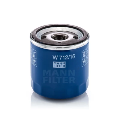 Imagem de MANN FILTER W 712/16 Filtro de óleo M 20 X 1.5 com uma válvula retenção aparafusado FIAT: Punto II Hatchback, Doblo I Cargo