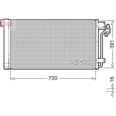 Imagem de DENSO DCN32020 Condensador com secador R 134a