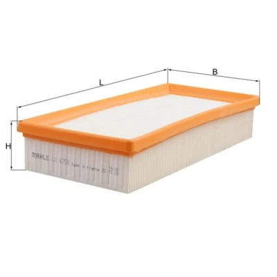 Imagem de MAHLE ORIGINAL LX 4758 Filtro de ar 50,3 129 286,6 Cartucho filtrante MERCEDES BENZ: Classe C Sedan, T modell, Coupe