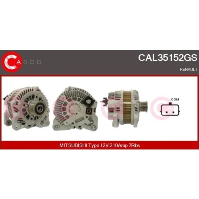 Imagem de CASCO CAL15286GS Alternador 12V 150A MERCEDES BENZ: Classe B, A