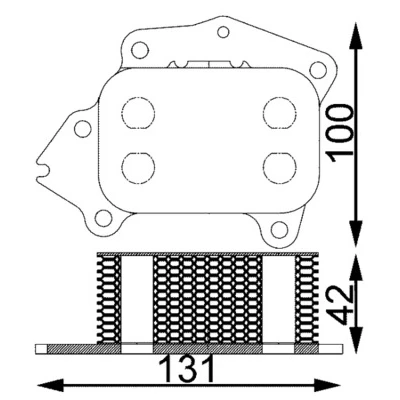 Imagem de MAHLE ORIGINAL CLC 194 000S Radiador de Óleo PEUGEOT: 206 Van, Hatchback, 207 CITROËN: Xsara Carrinha, C3 I Hatchback