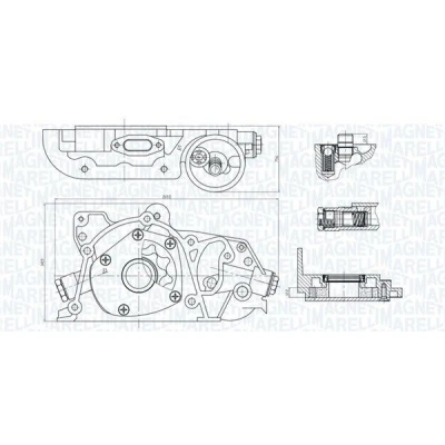 Imagem de MAGNETI MARELLI 351516000028 Bomba de Óleo OPEL: Astra G CC, Vectra B Sedan, Omega Sedan