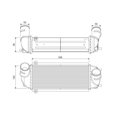 Imagem de VALEO 818688 Intercooler Alumínio sem sensor
