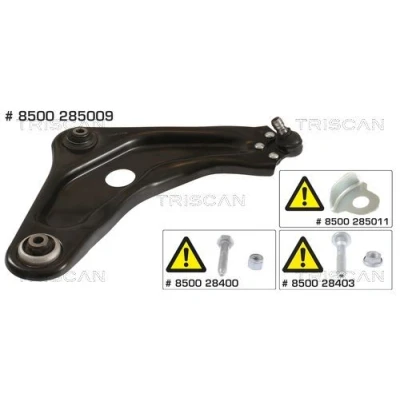 Imagem de TRISCAN 8500 285009 Braço de suspensão com articulação suspensão/guia, apoio borracha transversal 18, 15,5 PEUGEOT: 208 I Hatchback