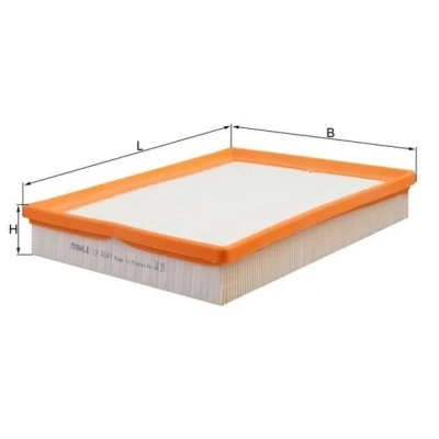 Imagem de MAHLE ORIGINAL LX 4849 Filtro de ar 42,3 205 267,6 Cartucho filtrante FORD: Focus Mk4 Hatchback, Turnier, Sedan