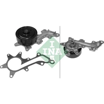 Imagem de INA 538 0550 10 Bomba de água com polia junta para accionamento da correia trapezoidal estriada TOYOTA: Auris Hatchback, Yaris II Hatchback