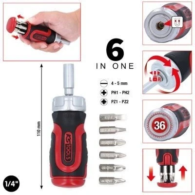 Imagem de KS TOOLS 159.2025 Chave de parafusos 113, 30 magnético