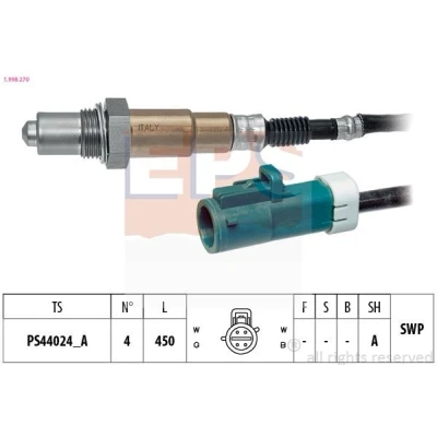 Imagem de EPS 1.998.270 Sonda lambda Made in Italy OE Equivalent com aquecimento, plana, Rosca pré lubrificada FORD: Focus 2, 2 Kombi, C Max