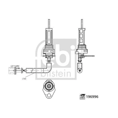 Imagem de FEBI BILSTEIN 194849 Cabo de Freio Mão traseira esquerda 1550mm