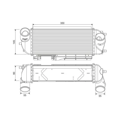 Imagem de VALEO 818368 Intercooler Alumínio sem sensor