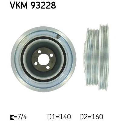 Imagem de SKF VKM 93228 Polia da Cambota 160 5 FIAT: Ducato III Van