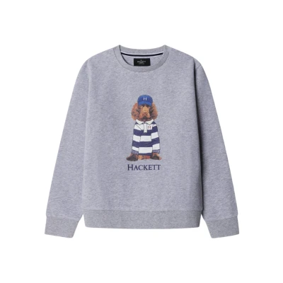 Imagem de Hackett London para menino. HK5800043 Sweatshirt Heritage Harry Crew cinzenta (9años= 134cm), Casual, Cinza, Algodão, Manga comprida, moda i