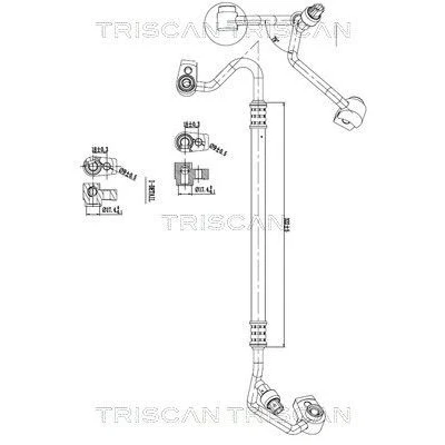 Imagem de Conduta de alta/baixa pressão, ar condicionado TRISCAN 9010 16037