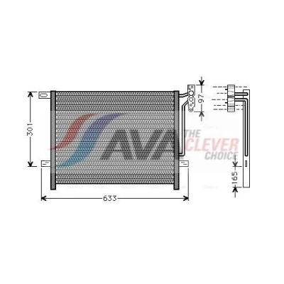 Imagem de PRASCO BW5203 Condensador 15,4 13,8 Alumínio 515 BMW: 3 Sedan, Touring