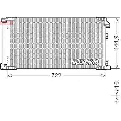 Imagem de DENSO DCN51019 Condensador com secador