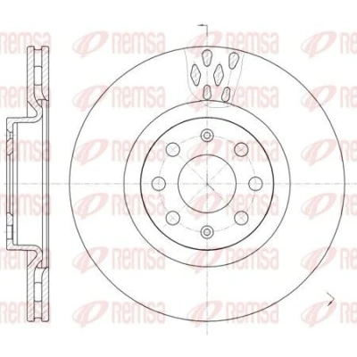 Imagem de REMSA 6982.10 Disco de travão Eixo dianteiro 284, 284 22 6 ventilado OPEL: Insignia A Sports Tourer, Corsa D Hatchback, E Hatchback