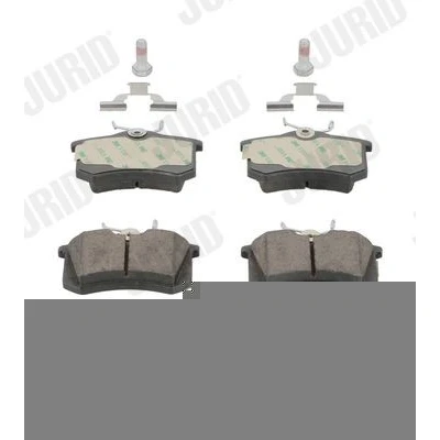 Imagem de Jurid 573005JC Jogo de pastilhas para travão disco White Low Dust Cerâmica não preparado indicador aviso desgaste RENAULT: Clio 4